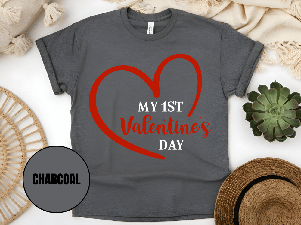 "My First Valentine's day" T-Shirt, (Gildan 5000) VD023