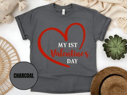 "My First Valentine's day" T-Shirt, (Gildan 5000) VD023