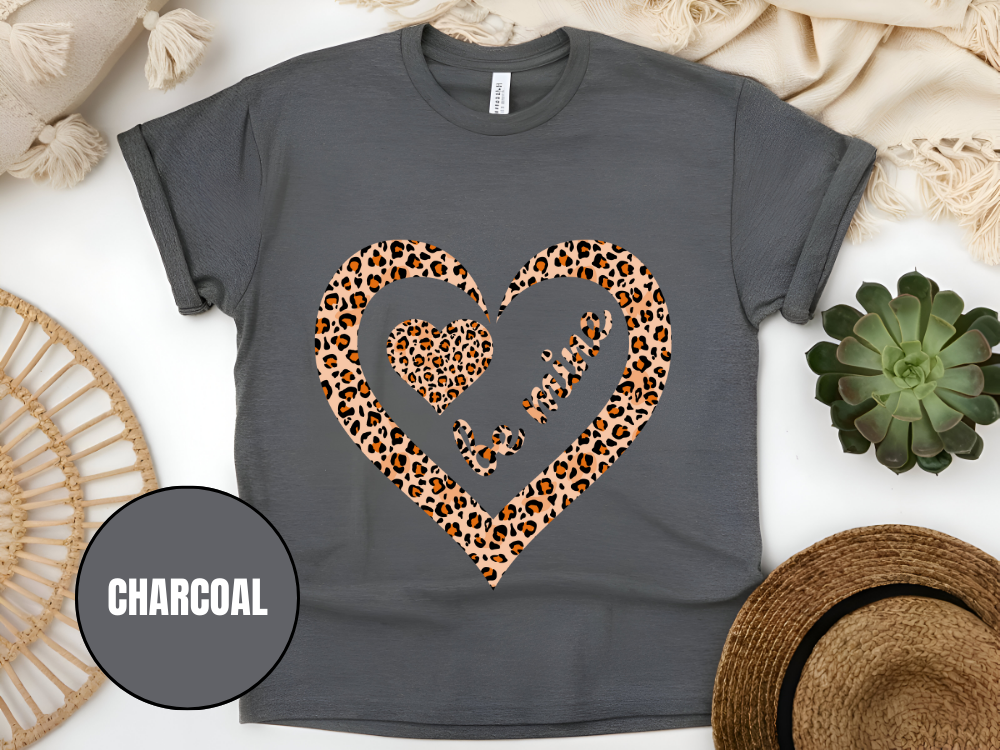 "Be Mine Leopard Design" T-Shirt, (Gildan 5000) VD065