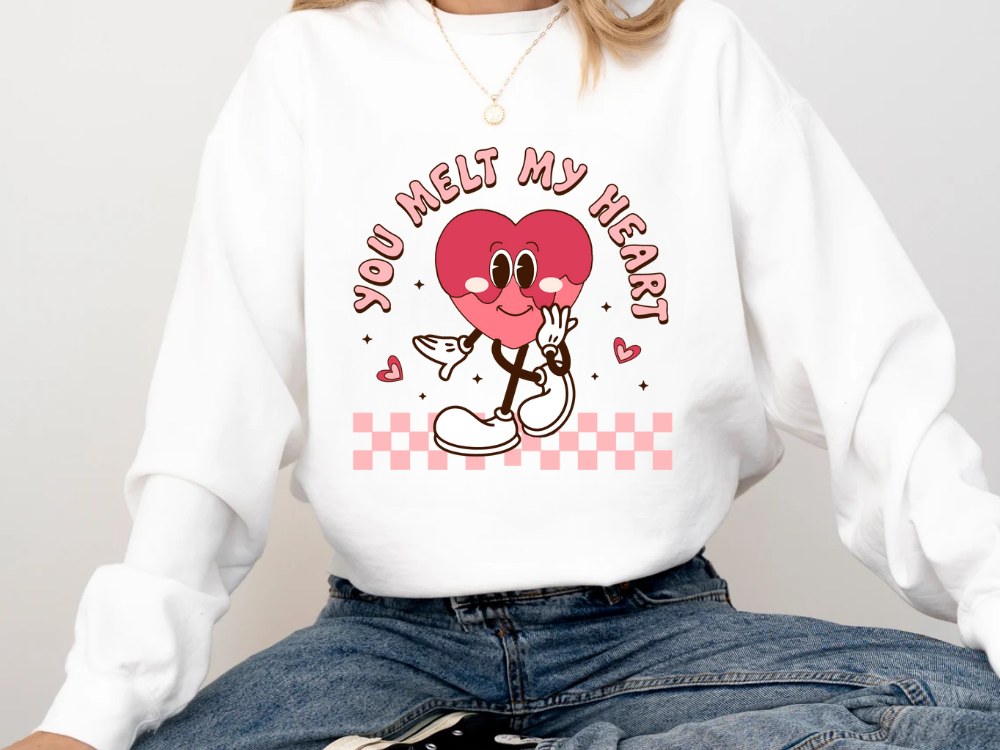 "You Melt My Heart" Valentine's Day (Comfort Color) VDS051