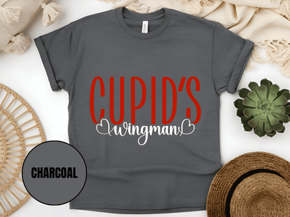 "Cupid's Wingman, Valentine's day" T-Shirt, (Gildan 5000) VD017
