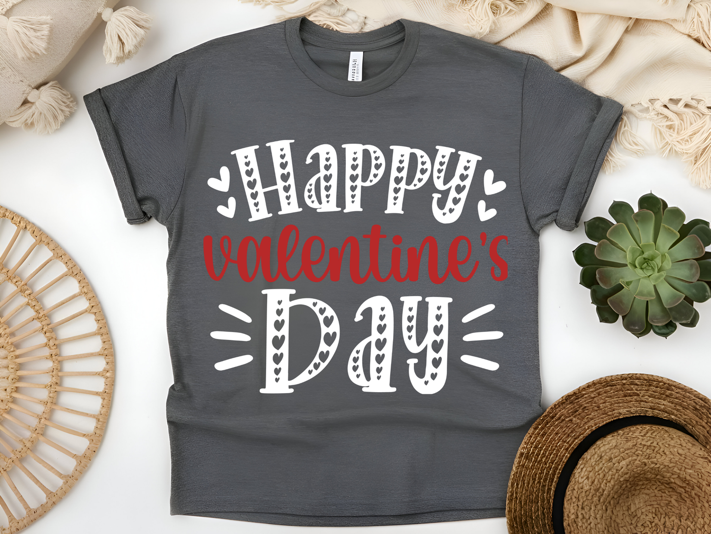 "Happy Valentine's day" T-Shirt, (Gildan 5000) VD001