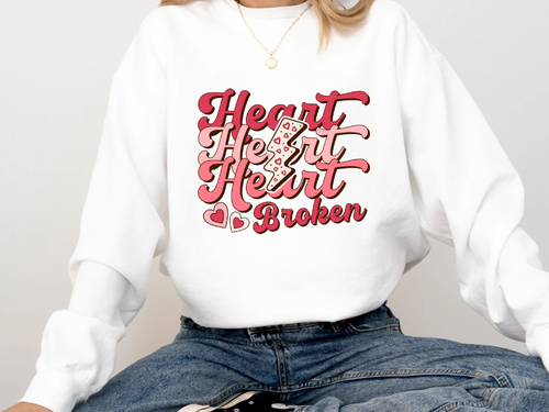 "Heart Broken" Valentine's Day (Comfort Color) VDS041