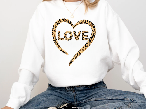 "Love Leopard Design" Valentine's Day (Comfort Color) VDS074