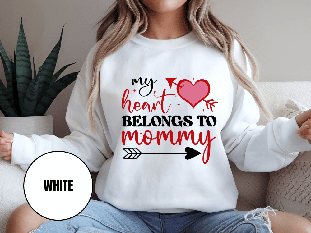 "My Heart Belongs to My Mommy" Valentine's Day (Gildan 18000) VD054