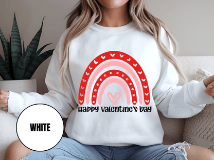 "Happy Valentine's Day" Valentine's Day Sweatshirt, (Gildan 18000) VD005
