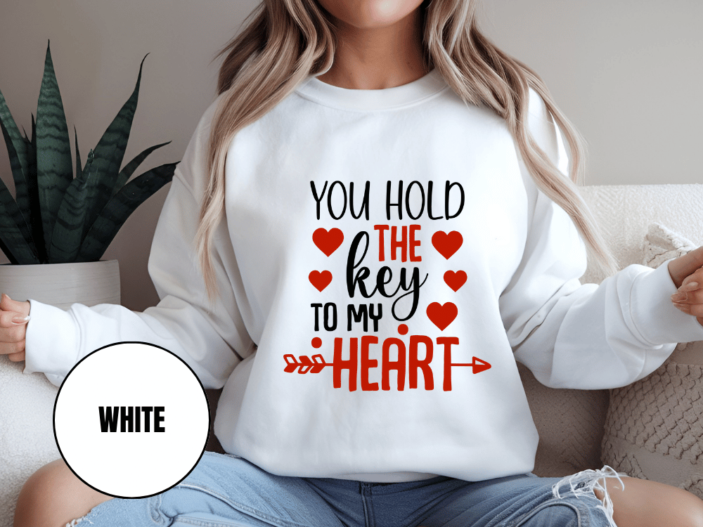 "You Hold the Key To my heart, (Gildan 18000) VD026