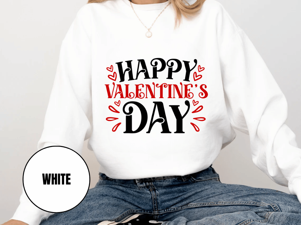 "Happy Valentine's Day" Valentine's Day (Comfort Color) VDS004