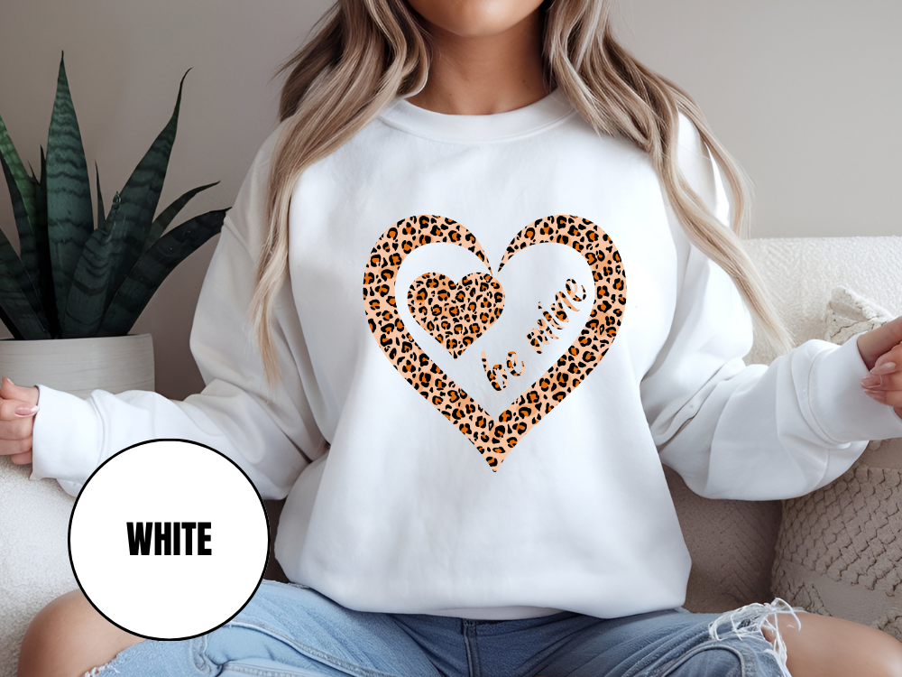 "Be Mine Leopard Design" Valentine's Day (Gildan 18000) VD066