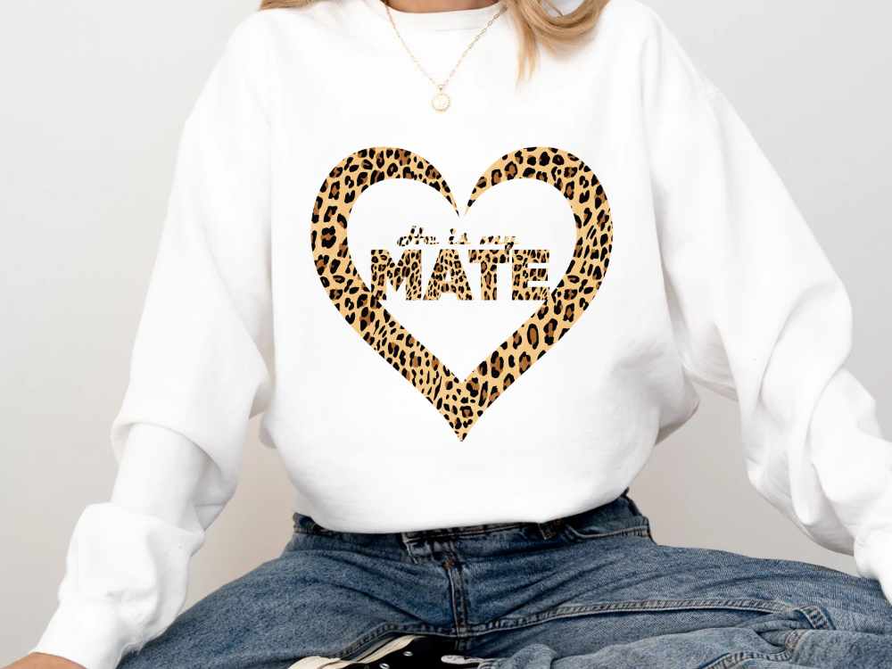 "He Is My Mate Leopard Design" Valentine's Day (Comfort Color) VDS070