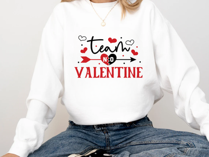 "Team No Valentine" Valentine's Day (Comfort Color) VDS031