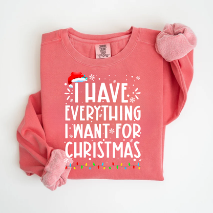 "I Have Everything I want For christmas" For Christmas Shirt, Funny Christmas Matching Shirts