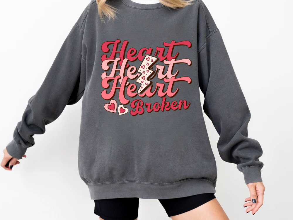 "Heart Broken" Valentine's Day (Comfort Color) VDS041