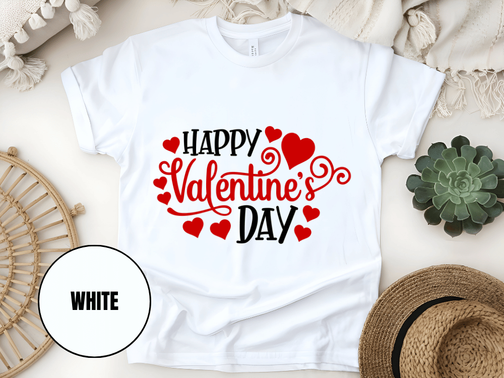 "Happy Valentine's day" T-Shirt, (Gildan 5000) VD007