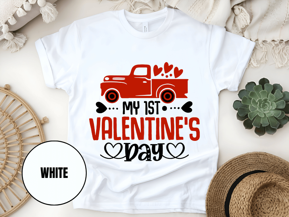 "My First Valentine's day" T-Shirt, (Gildan 5000) VD024
