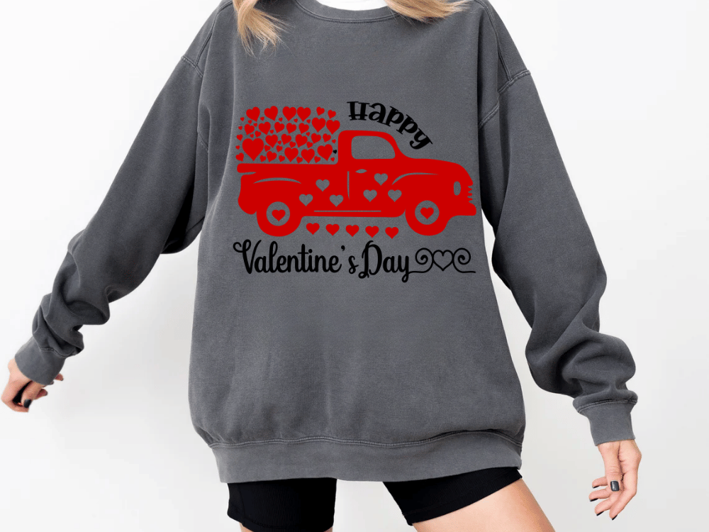 "Happy Valentine's Day" Valentine's Day (Comfort Color) VDS006