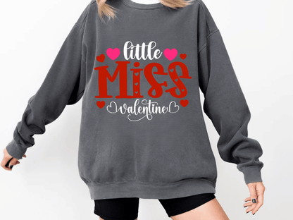 "Little Miss Valentine" Valentine's Day (Comfort Color) VDS022