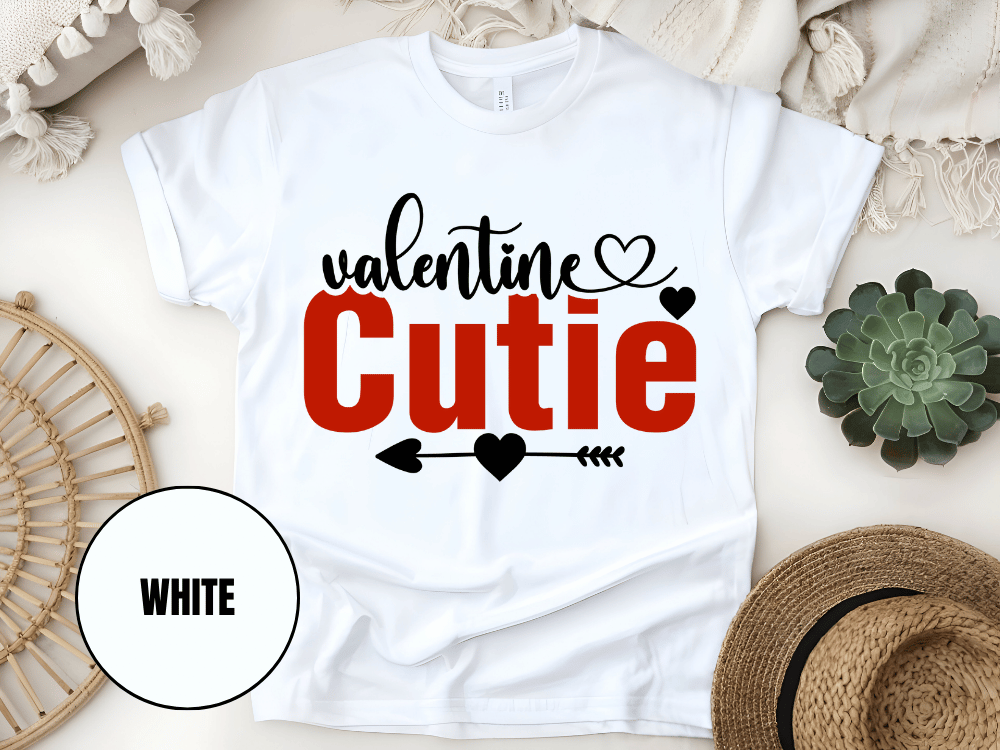 "Valentine Cutie, Valentine's Day" T-Shirt, (Gildan 5000) VD028