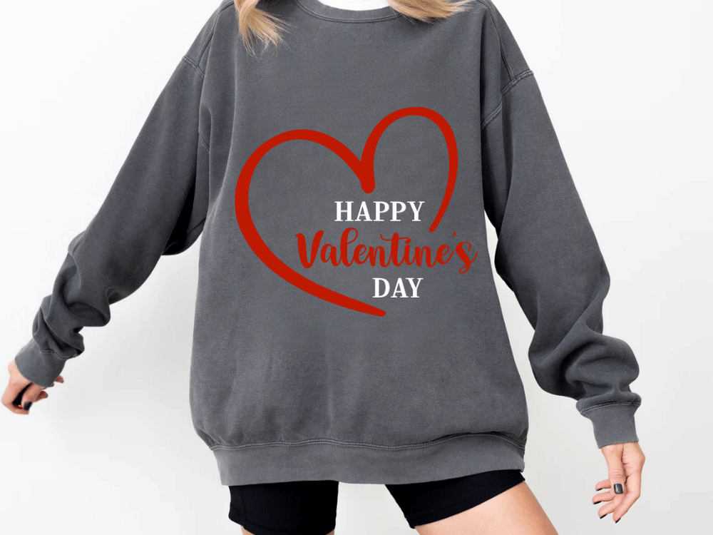"Happy Valentine's Day" Valentine's Day (Comfort Color) VDS019
