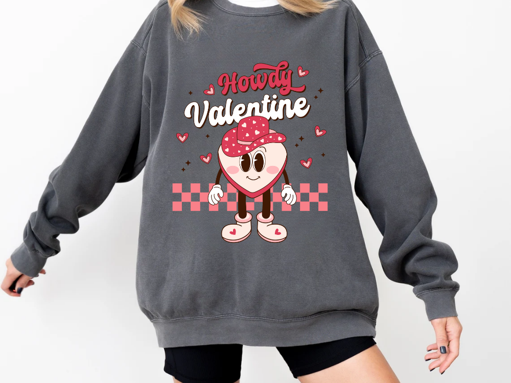 "Howdy Valentine" Valentine's Day (Comfort Color) VDS043