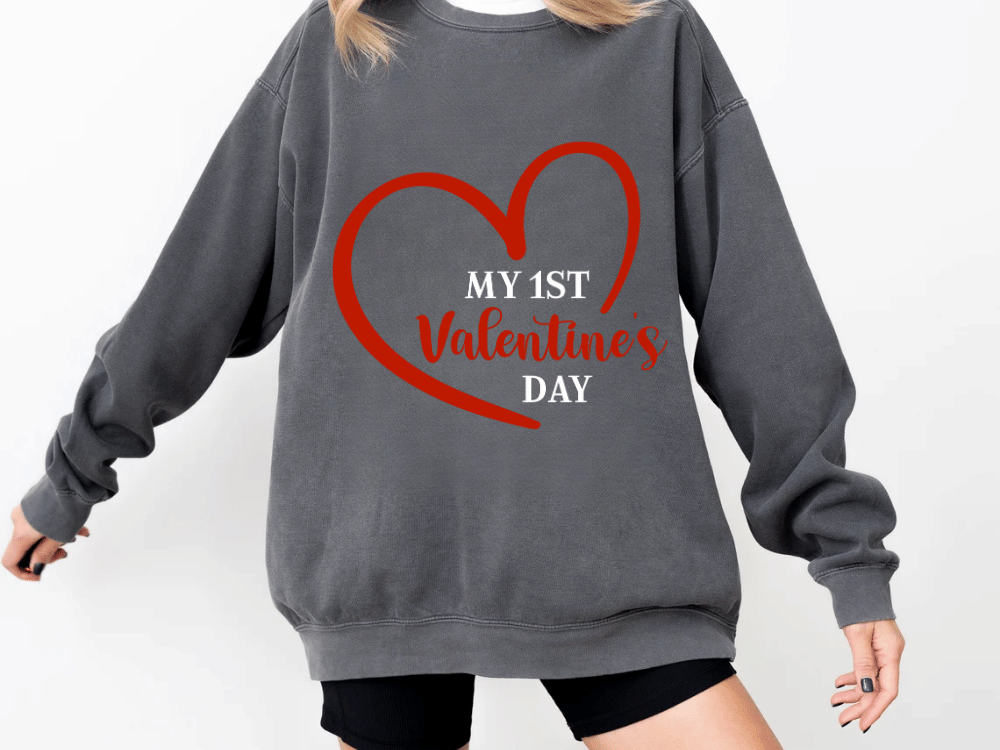 "My First Valentine's Day" Valentine's Day (Comfort Color) VDS023
