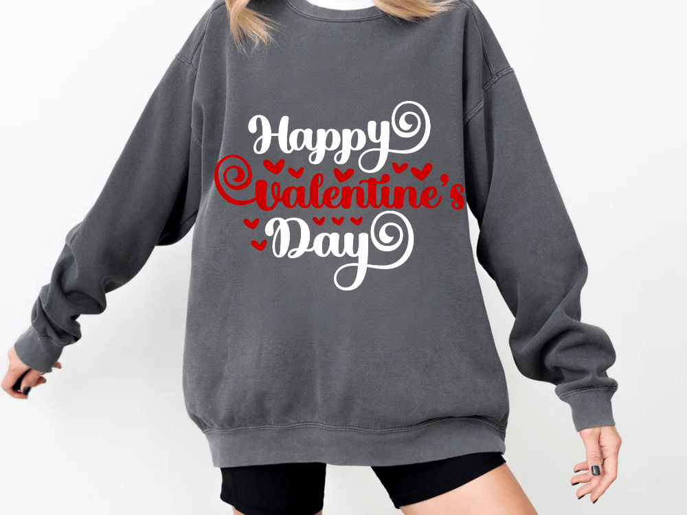 "Happy Valentine's Day" Valentine's Day (Comfort Color) VDS008
