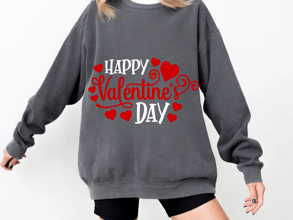 "Happy Valentine's Day" Valentine's Day (Comfort Color) VDS007