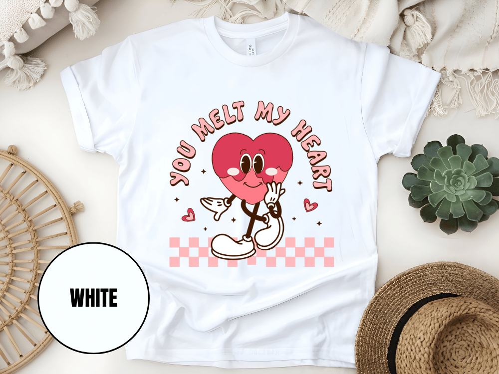 "You Melt My Heart, Valentine's Day" T-Shirt, (Gildan 5000) VD051
