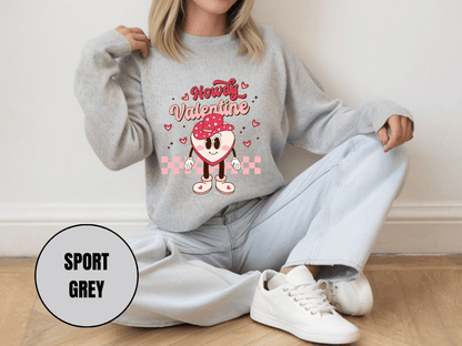 "Howdy Valentine" Valentine's Day (Gildan 18000) VD043