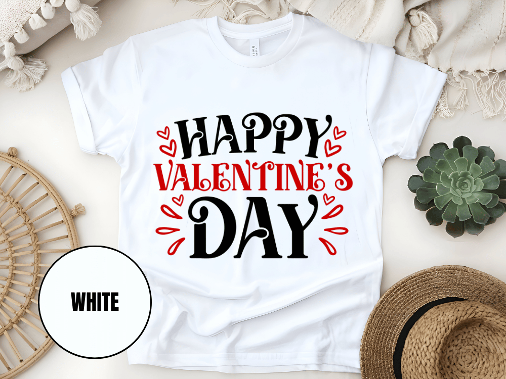 "Happy Valentine's day" T-Shirt, (Gildan 5000) VD004