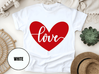 "Love, Valentine's Day" T-Shirt, (Gildan 5000) VD052