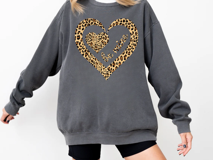 "Be Mine Leopard Design" Valentine's Day (Comfort Color) VDS067