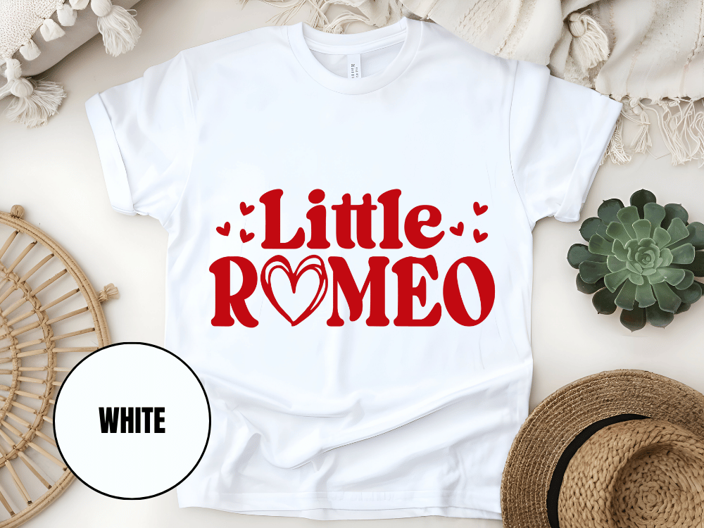 "Little Romeo, Valentine's Day" T-Shirt, (Gildan 5000) VD057