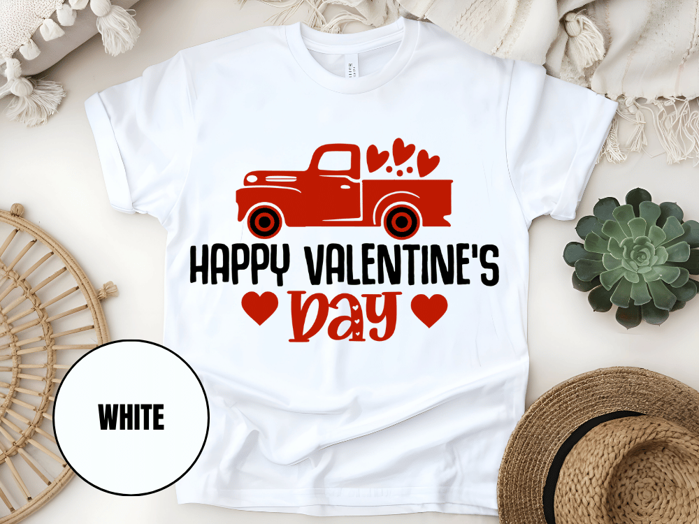 "Hugs Kisses and Valentine Wishes,Valentine's day" T-Shirt, (Gildan 5000) VD021