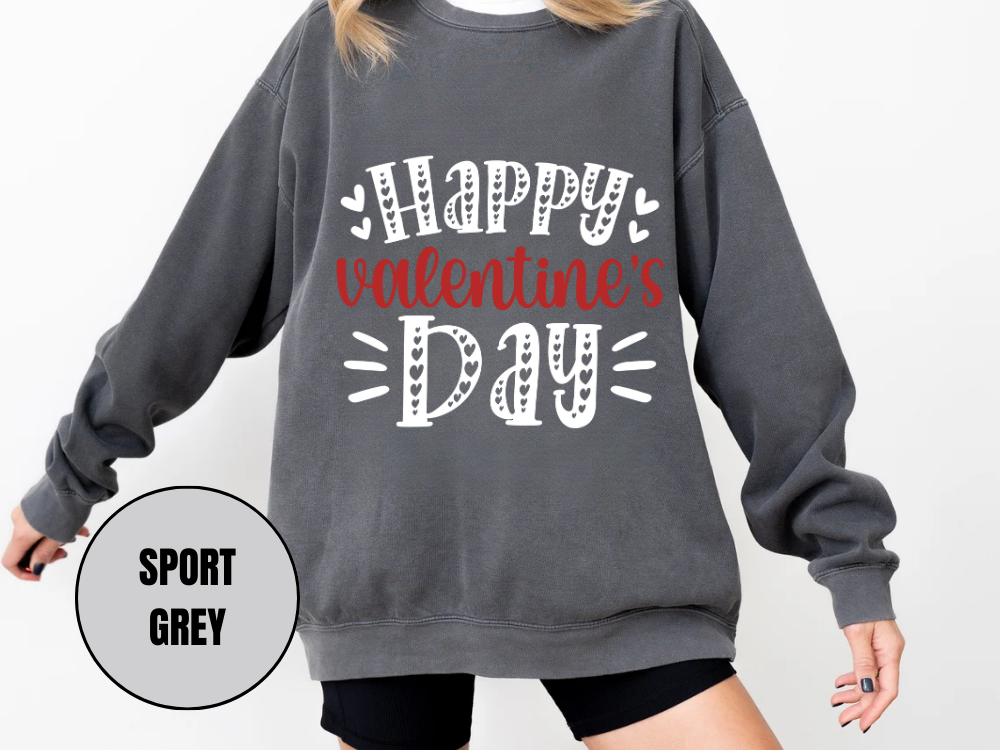 "Happy Valentine's Day" Valentine's Day (Comfort Color) VDS001