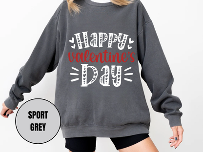 "Happy Valentine's Day" Valentine's Day (Comfort Color) VDS001