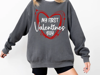 "My First Valentine's Day" Valentine's Day (Comfort Color) VDS058