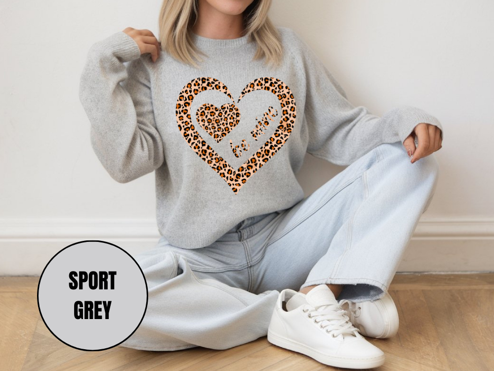 "Be Mine Leopard Design" Valentine's Day (Gildan 18000) VD066