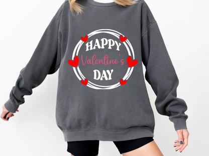 "Happy Valentine's Day" Valentine's Day (Comfort Color) VDS064