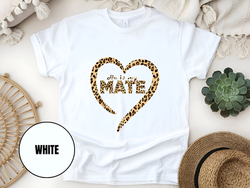 "He Is My Mate Leopard Design" T-Shirt, (Gildan 5000) VD077
