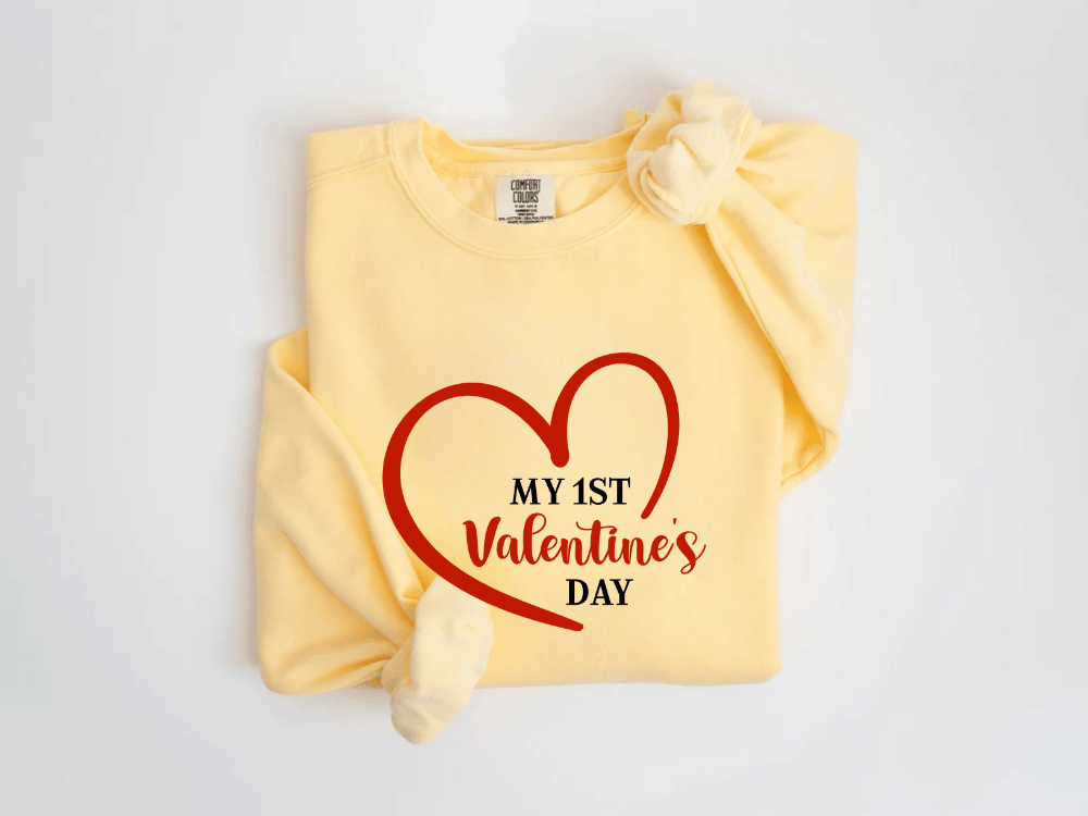 "My First Valentine's Day" Valentine's Day (Comfort Color) VDS023