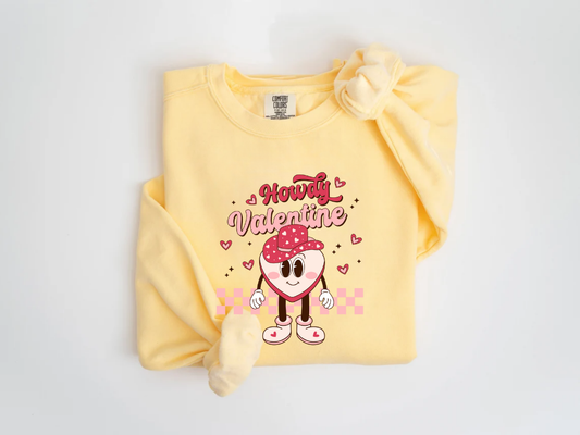 "Howdy Valentine" Valentine's Day (Comfort Color) VDS043