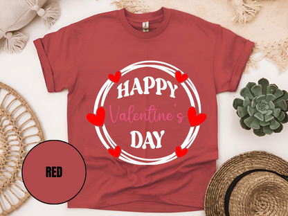 "Happy Valentine's Day" T-Shirt, (Gildan 5000) VD064