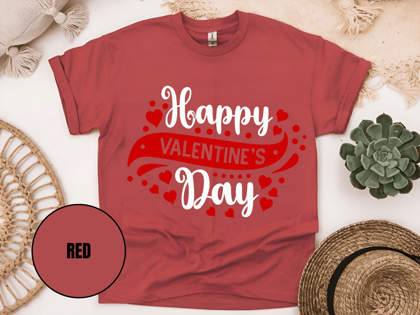 "Happy Valentine's day" T-Shirt, (Gildan 5000) VD003