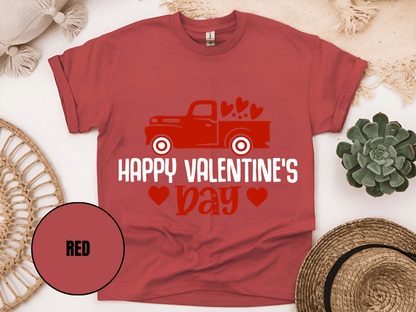 "Hugs Kisses and Valentine Wishes,Valentine's day" T-Shirt, (Gildan 5000) VD021
