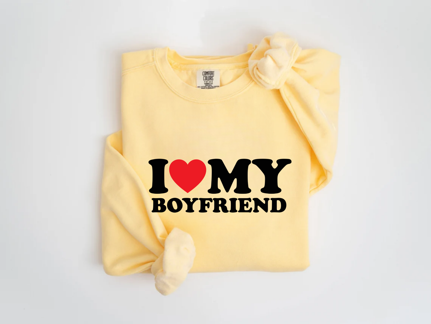 "I Love My Boyfriend" Valentine's Day (Gildan 18000) VD086