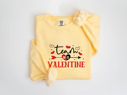 "Team No Valentine" Valentine's Day (Comfort Color) VDS031