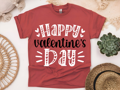 "Happy Valentine's day" T-Shirt, (Gildan 5000) VD001
