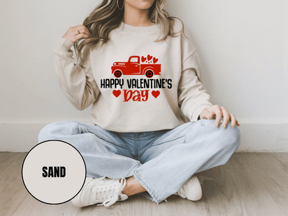 "Happy Valentine Days" Valentine's Day Sweatshirt, (Gildan 18000) VD020