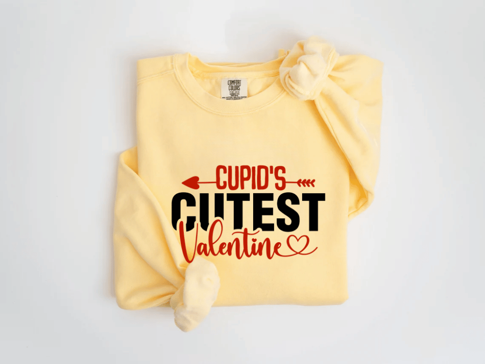 "Cupid's Cutest Valentine" Valentine's Day (Comfort Color) VDS018